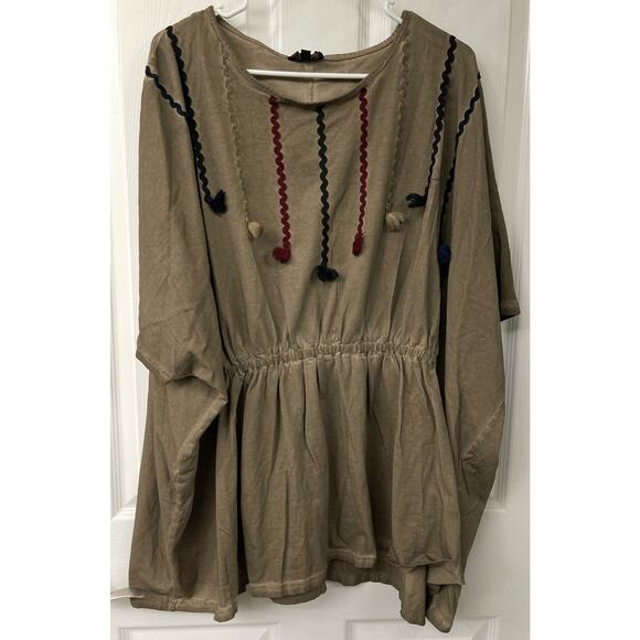 POL medium oversized kaftan style tunic 100% cotton - Picture 1 of 7